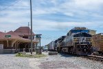 172 departs Danville past the old Southern Railway Depot 